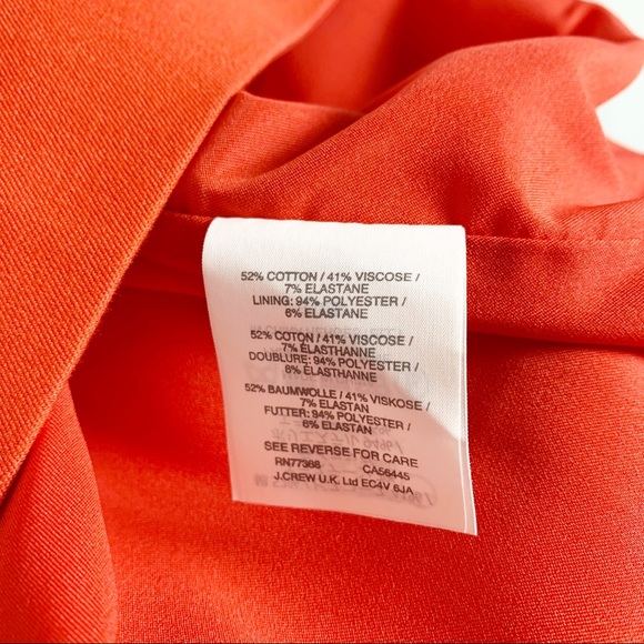 SOLD J. Crew Promotion Dress Red - Career, Sheath - Picture 4 of 7